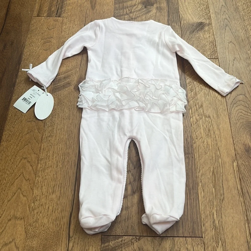 NWT Miniclasix Girl’s Pink Footies Size 9M